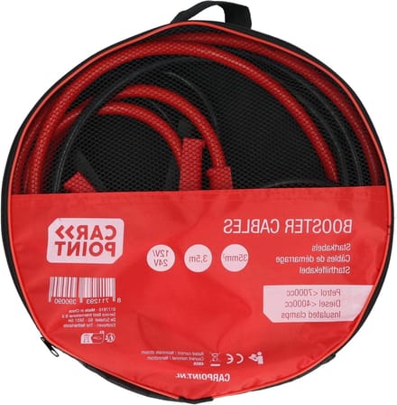 Startkabels - Autostartkabel - Motor Starten - 35 mm2 Kabeldikte - 35 Meter - Zwart