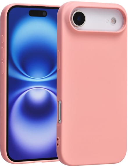 TUNIQ Back cover voor iPhone 17 Air - Zalmroze - Slank Design - Verhoogde Cameraring
