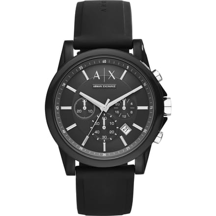 Armani Exchange Outerbanks herenhorloge Zwart AX1326