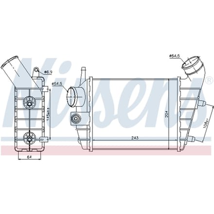 Intercooler NISSENS 96699