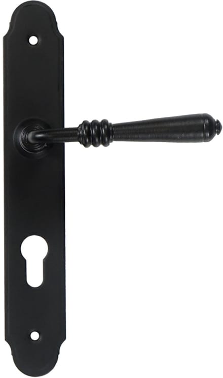 SEART DEVON - Deurklink - 72mm - Mat Zwart - Met Schild