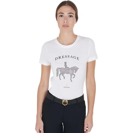 Dames-T-shirt Equestro Dressage