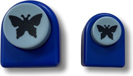 Vlinderpons - Set van 2 - Pons Butterfly - papierponsen - 2 vlinder ponsen