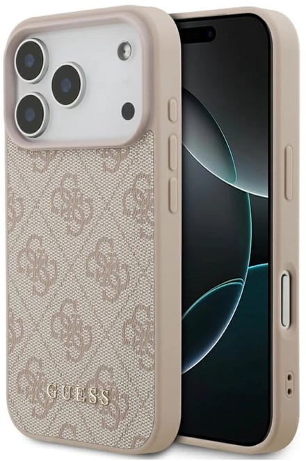 Hoes voor Apple iPhone 17 Pro, Guess, 4G Classic, Roze