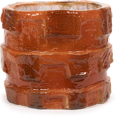 Serax Bloempot-Sierpot Look At Me Bella Silva Oranje D 33 cm H 27,5 cm