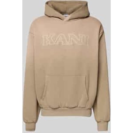Regular fit hoodie met logostitching, model 'Retro'