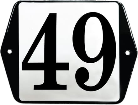 Emaille huisummer model oor - 49