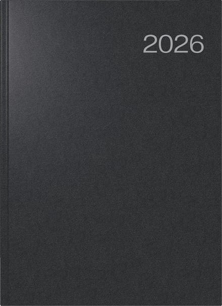 Conforme Jaarkalender A4 Zwart Kunststof 2026