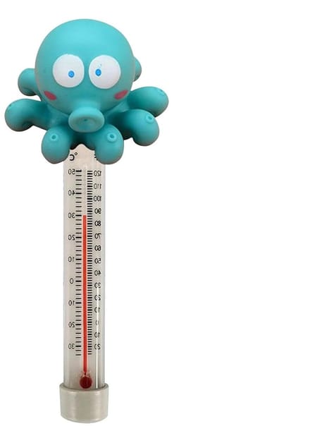 Zwembad Thermometer - Watermeter Drijvend - Water Temperatuur - Cartoon Dieren Design - 10 cm Lengte - Octopus