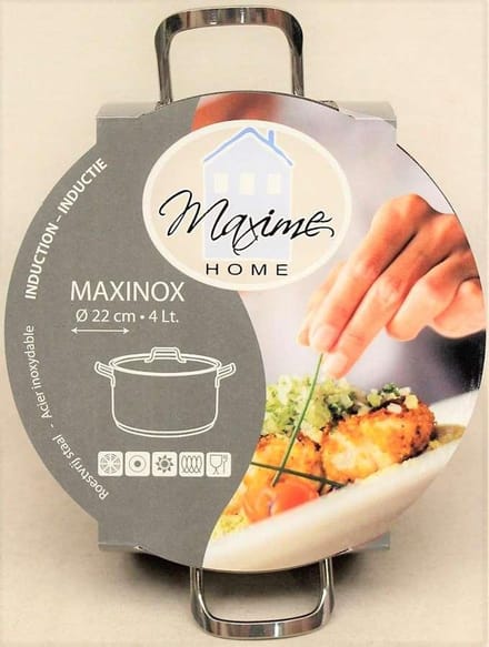 Kookpot inox dia.22cm - 4 liter