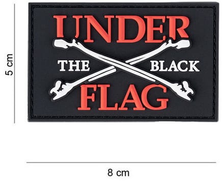 Embleem 3D PVC Under the flag bones #12067