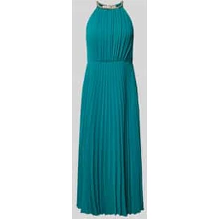 Knielange cocktailjurk met halter