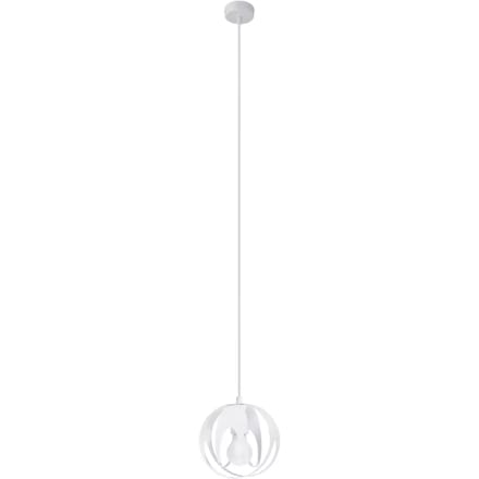 Sollux Lighting Hanglamp Tulos - E27 - wit - staal - 125x16x16cm