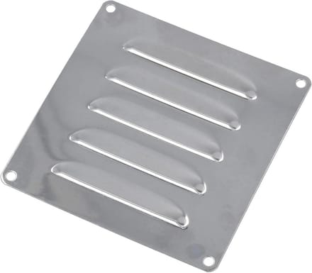 Roestvrijstalen Louvre Ventilatierooster 120mm x 120mm