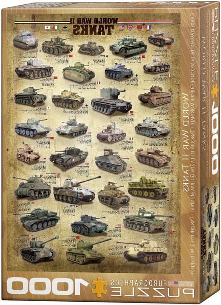 empireposter Panzer van de tweede Wereldoorlog - puzzel van 1000 stukjes in het formaat 68 x 48 cm