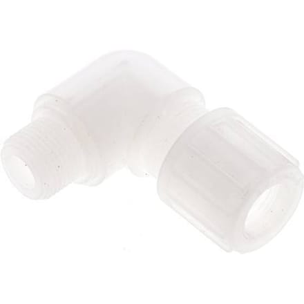 14x12mm & G3/8'' PVDF L-Vorm Knelfitting Buitendraad 10bar