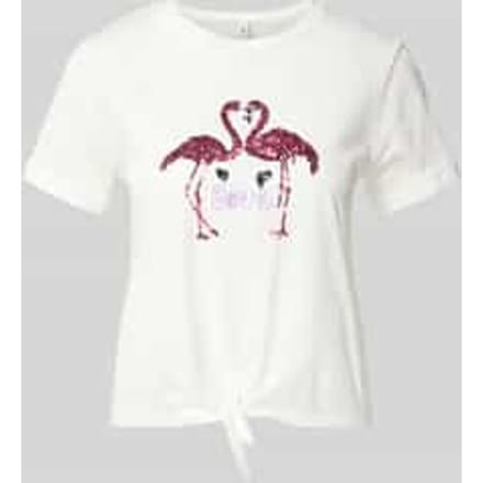 ONLY - ONLDORA S/S KNOT FOLD-UP TOP JRS Dames T-shirt