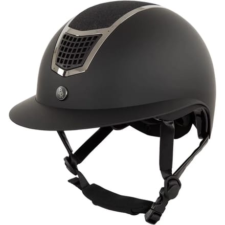 Paillettenhelm met polovizier BR Equitation Lambda Plus Glitter