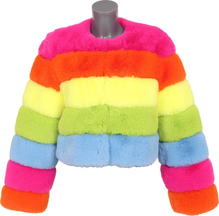 Bontjasje Regenboog - Dames - Carnavalsjas - Maat S/M