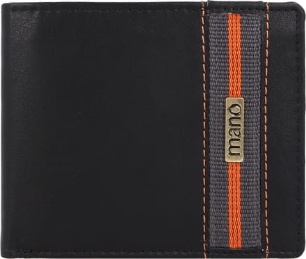 mano Don Leonardo RFID Leren Portemonnee 11,5 cm - Jongens - Horizontaal - schwarz