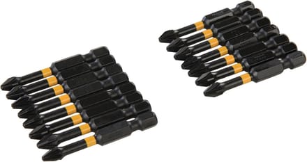 Triton Pozidriv Impact Schroefbits - PZ2 - 50 mm - Set van 15 stuks - Duurzaam S2 Staal