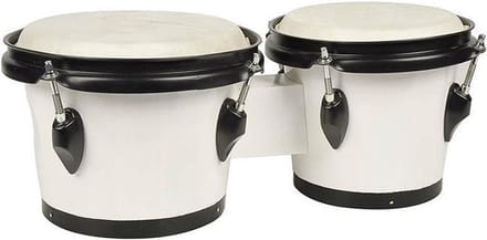 Bongo - Hayman BG-402-WH - 6,5+7,5 inch - Hardhout - Natuurvel - Wit