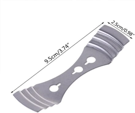 Kaarsen Wick Houder - Wick Clips - Kaarsen Maken - 3-Gats Ontwerp - 100 Stuks - Zilver