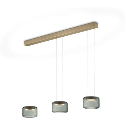 Knapstein LED hanglamp Sidra, bronzen afwerking, 120 cm, gebarenbediening