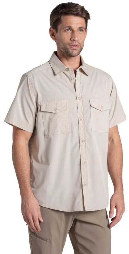 Craghoppers Kiwi Ii Overhemd Met Korte Mouwen Beige M Man