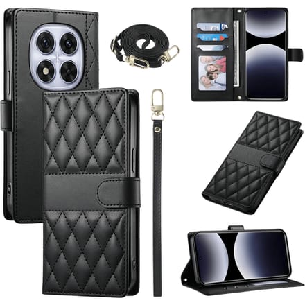 Comfycase Xiaomi Redmi Note 15 Pro Bookcase met Koord Zwart