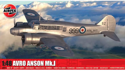 Airfix Modelbouwpakket Vliegtuigen - 09191A Avro Anson Mk.I - Propeller Vliegtuig Plastic - 1:48 - Modelbouw