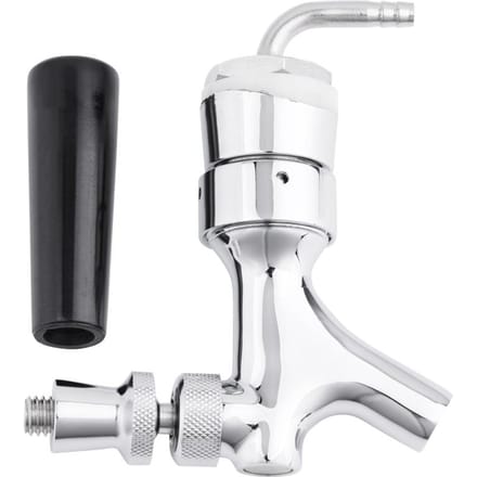 Biertapkraan Tap Schacht Met Elleboog 125  X316   Messing Buis white
