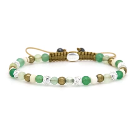 Karma Armband Spiral Oakly White Crystal