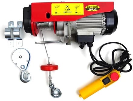 Benson Elektrische Takel Lier - 500 kilo - 12 meter kabel - compact
