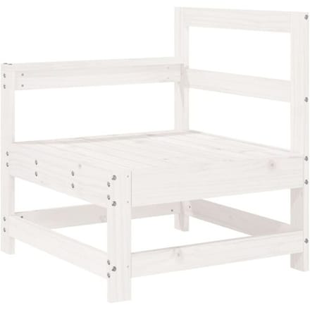 vidaXL - 6-delige - Loungeset - massief - grenenhout - wit
