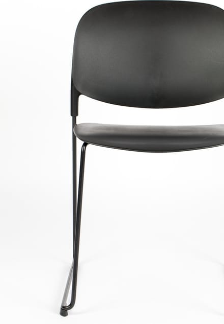 ANLI STYLE CHAIR STACKS BLACK