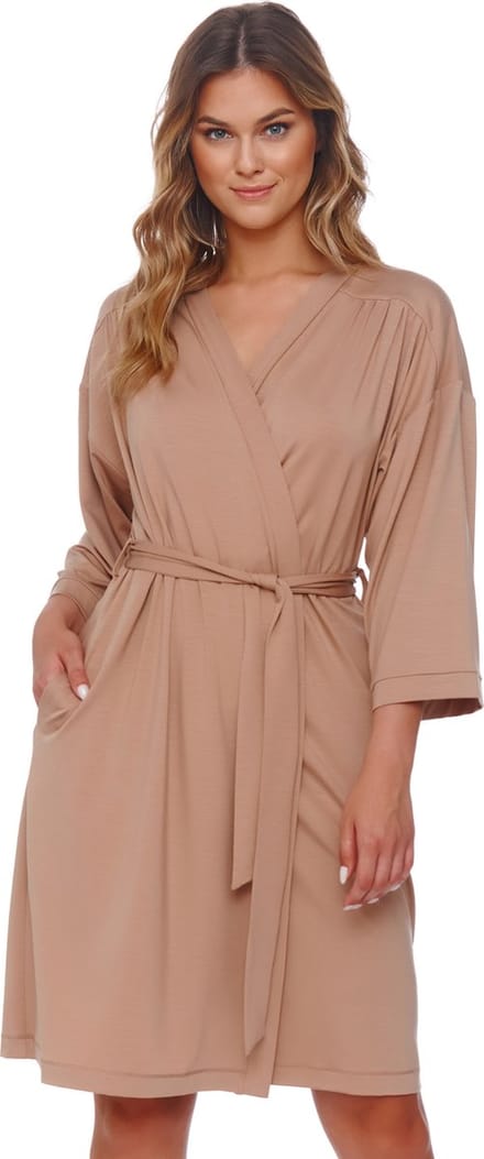 Doctor Nap Badjas Dames Tencel Beige SWW.4538 S