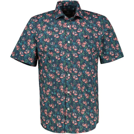 Lerros - Korte Mouw Overhemd - Mannen - M - 331 EARTH RED - Katoen - 2542326