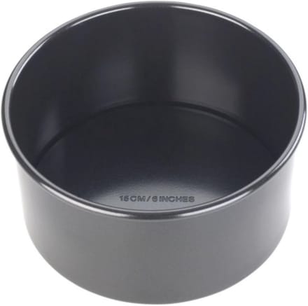 Diepe Ronde Bakvorm 15 cm, Professioneel Koolstofstaal, Ideaal voor Taarten en Gebak