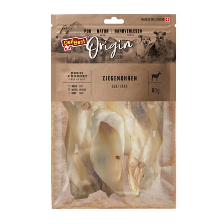 2x80g Origin Geitenoren DeliBest Hondensnacks