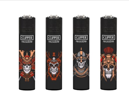 Clipper - aansteker - Skull 22 - (4 stuks)