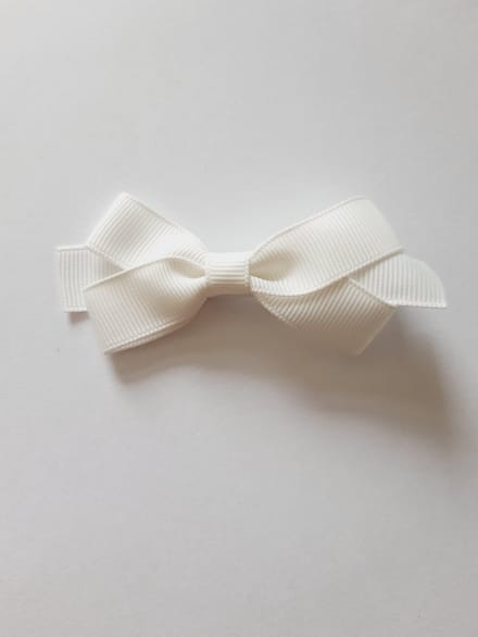 Le Sjalerie Haarspeldje strik wit clip speld meisje haarclip haarstrik