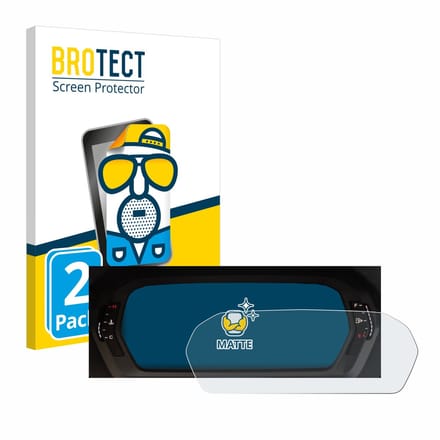 BROTECT - Screenprotector voor Audi A3 2023 Virtual cockpit Plus - Folie Beschermfolie matte 2 Stuks