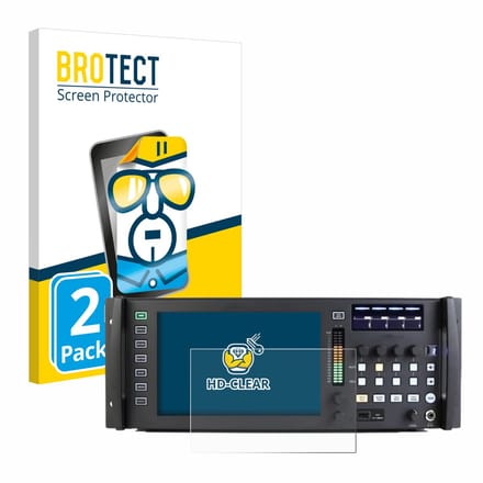 BROTECT - Screenprotector voor Behringer Wing Rack - Folie Beschermfolie transparant 2 Stuks