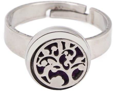Dailygoods- Diffuserring Roestvrij staal - Verstelbare Ringopening - Draagbaar Sieraad - Aromatherapie - Etherische Olie - Lichtgewicht Design - Aromatherapie Ring