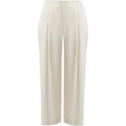 Satijnen hoge taille brede broek voor dames Mat Fashion