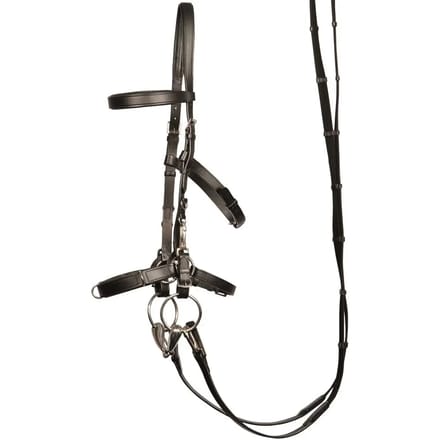 Kaptoom hoofdstel leder - Zwart - Full