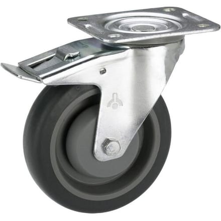 dörner + helmer 716565F Zwenkwiel Wieldiameter: 100 mm Draagvermogen (max.): 150 kg 1 stuk(s)
