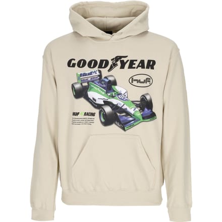 Final Lap Po Hoodie Herenhoodie X Goodyear Natural