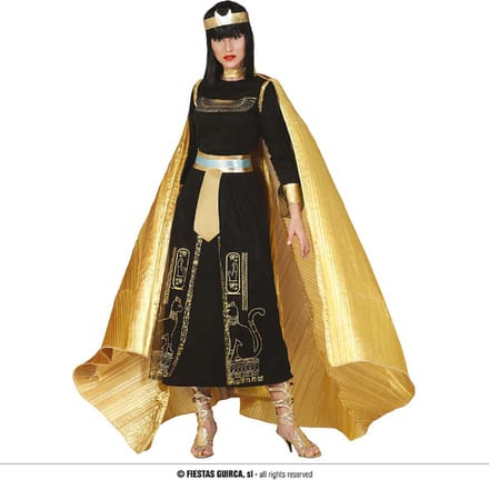 Fiestas Guirca - Goud geplooide cape 285 x 135 cm - Carnavalskleding - Carnaval - carnavalskleding 2027 - Carnaval kostuum